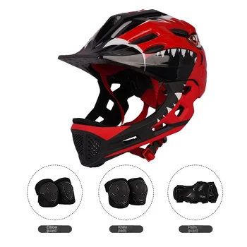 Удобный съемный регулируемый детский шлем и комплект защитного снаряжения для безопасной езды на сбалансированных велосипедах и детских велосипедах