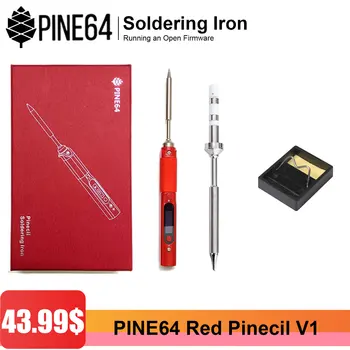 Мини-паяльник Pine64 Red Pinecil V1 с постоянной температурой и интеллектуальным обслуживанием сварочных инструментов