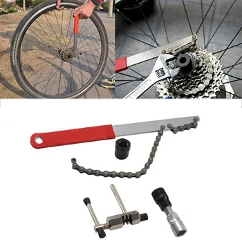Набор инструментов для ремонта велосипеда 5 в 1, инструмент для извлечения кривошипно-шатунной цепи Велосипеда, многофункциональный инструмент для извлечения гаечного ключа на открытом воздухе