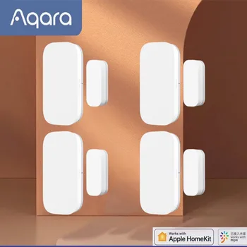 Датчик двери, окна Aqara, беспроводное подключение Zigbee, мини-датчик двери, работа с приложением Mi Home для Xiaomi Smart Home
