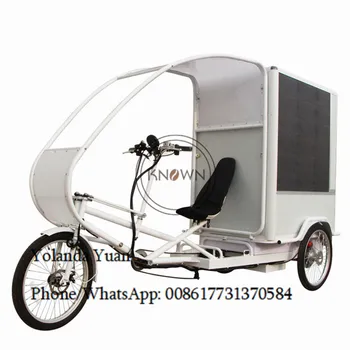 2020 Новый стиль рекламный трайк elecric cart уличный боковой светодиод с надписью электрический грузовой велосипед