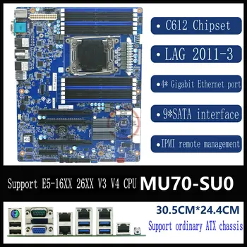 Для серверной материнской платы Gigabyte MU70-SU0 X99 BMC remote 4 гигабитная сетевая карта с мягкой маршрутизацией NAS E5-2600V3 LGA2100-3 Mainboad