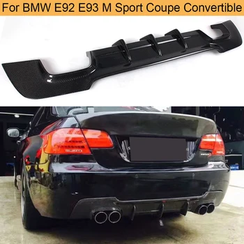 Задний Диффузор из Углеродного волокна для BMW E92 E93 M Sport Coupe Кабриолет M Tech Бампер 2007-2013 325i Диффузор заднего Бампера для Губ FRP