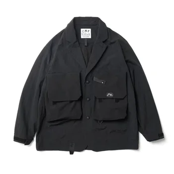 Удобный Японский CMF Открытый Водонепроницаемый мужской пиджак свободного покроя с несколькими карманами и лацканами, новое поступление, пальто
