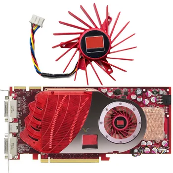1 шт. Сменный вентилятор охлаждения видеокарты Кулер для видеокарты PLD06010B12HH для ATI Radeon HD 4850 Аксессуары