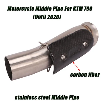 Труба среднего звена из нержавеющей Стали, соединяющая хвостовую часть 51 мм выхлопной трубы глушителя, Мотоциклетная система, модифицированная для KTM 790 до 2022 года