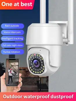 IP-камера WiFi Smart Outdoor Monitor 1080P CCTV Security AI Tracking Human 2MP Камера обнаружения Аудио и видео Камеры наблюдения