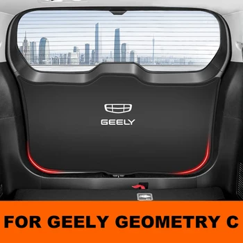 Для Geely Geometry C 2021 2022 2023 Накладка для защиты от ударов из кожи багажника, накладка для защиты от столкновений на задней двери