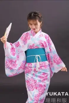 Японское традиционное кимоно, халат, женская ретро-туристическая одежда