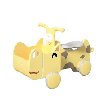 Детский самокат для детей 1-3 лет и малышей, рулевая коляска для балансировки в помещении, подарок на день рождения для годовалого ребенка, санки