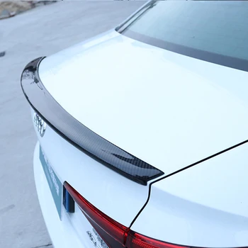 Для Audi A4 B9 4-дверный Седан 2016 2017 2018 S4 Стиль Высококачественное заднее крыло из углеродного волокна, крыша, задний спойлер, декорированный коробкой