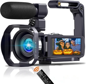 Цифровые видеокамеры Youtube с разрешением 18X4K, Замедленная Съемка, Видеокамера для Видеоблогинга Для Блоггера, Вращающийся сенсорный экран, 48-мегапиксельный Фоторегистратор