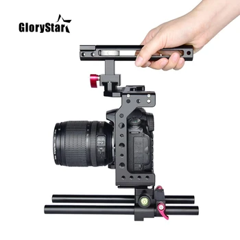 Ручка Стабилизатора Крепления Видеокамеры для Цифровой Зеркальной камеры Canon 5D Mark IV III II 6D 7D Nikon с Быстроразъемной пластиной C8