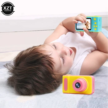 HD Детская мини цифровая видеокамера Портативная 2-дюймовая милая видеокамера с рисунком для детей Дома 1080P, игрушки для малышей, подарки, камера