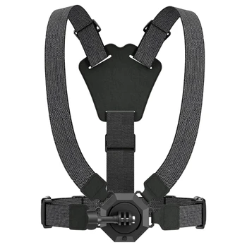 Зажим для ремня рюкзака, крепление для камеры Insta360X3, магнитный нагрудный ремень для видеоблога, Черный E65C