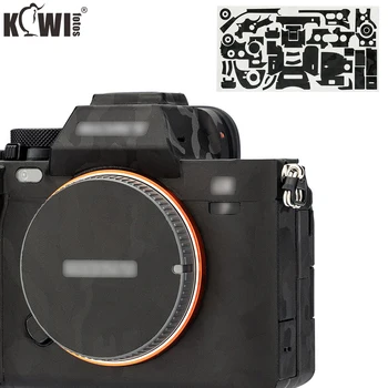 Наклейка на корпус камеры, комплект защитной пленки для Sony A7M4 A7 IV, Защита от царапин, Беззеркальная наклейка на корпус камеры, Камуфляжный черный