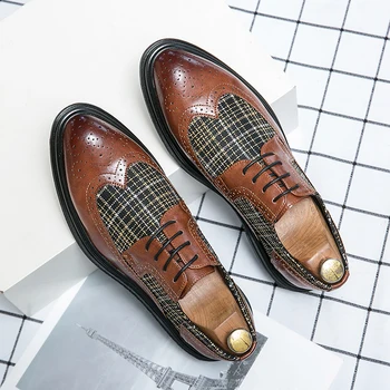 Классическая брендовая мужская обувь из натуральной кожи, Универсальная мужская профессиональная деловая обувь, мужская повседневная обувь, мужские модельные туфли