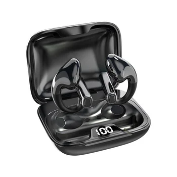 Спортивные беспроводные наушники HIFI Surround Subwoofer Bluetooth 5.3 TWS Наушники с зажимом для ушей, удобные в носке Концепция костной проводимости