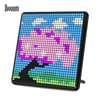 Цифровая фоторамка Divoom Pixoo Max с программируемым светодиодным дисплеем в формате 32 *32 пикселей, Рождественский подарок, Декор для дома