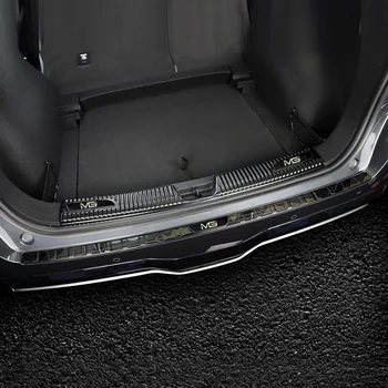 Для MG 4 MULAN MG4 2022-2024 Защита багажника автомобиля Наклейка на защитную пластину из нержавеющей стали Автомобильные аксессуары
