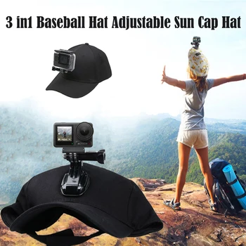 Бейсбольная кепка 3 в 1 для DJI Action 4, Регулируемая солнцезащитная кепка с J-образным креплением и пряжкой для экшн-камеры GoPro 12 11 10 9, аксессуар для экшн-камеры