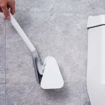 Туалетные щетки в форме гольфа с длинной ручкой, самооткрывающиеся, закрывающиеся, с защитой от протечек, для чистки ванной Комнаты