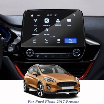 Пленка для дисплея для Стайлинга автомобилей, Экран GPS-навигации, Стеклянная Защитная пленка для управления ЖК-экраном Для Ford Fiesta 2017-Настоящее время