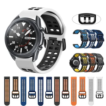 22 мм Спортивный силиконовый ремешок для Huawei Watch GT 2 3 4 GT 42 мм 46 мм Сменный ремешок для смарт-часов Honor Magic Watch 2 3 4