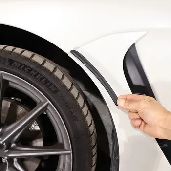 Для Subaru BRZ 2022 ABS Черное автомобильное колесо для бровей, Крыло, Защитная накладка для бровей, наклейка, автоаксессуары