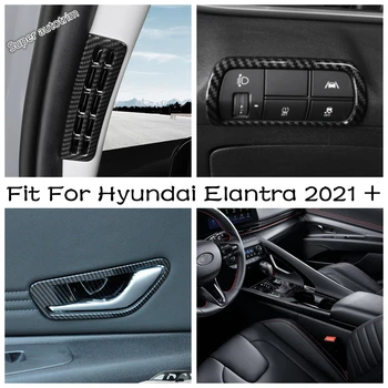 Внутренняя вентиляция стойки A /Переключатель фар/консоль, панель переключения передач, отделка ABS для Hyundai Elantra 2021-2023