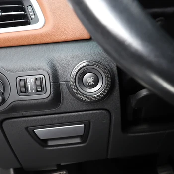 Для Maserati Ghibli Quattroporte 14-22 Автомобильная Кнопка Запуска с одной кнопкой Декоративная Защитная Крышка Из Настоящего Углеродного Волокна Автомобильные Аксессуары