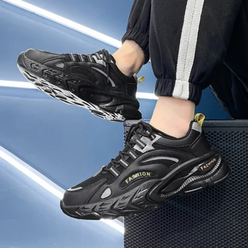 Мужские Кроссовки, Вулканизированная Массивная обувь, Роскошные Мужские кроссовки Harajuku, Спортивная обувь на платформе, обувь для бега, Обувь для ходьбы, Zapatos Hombre
