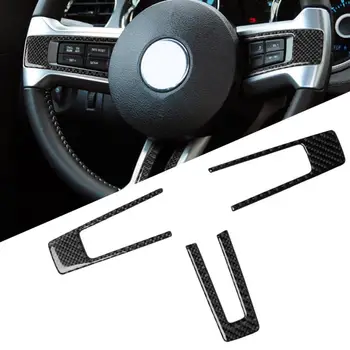 3 шт. Наклейка в рамке Кнопки рулевого колеса автомобиля для Ford Mustang 2009-2013 Аксессуары для интерьера Автомобиля