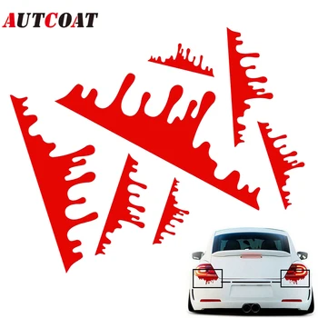 AUTCOAT 1 комплект Автомобильных Наклеек Red Blood DIY Auto Cool Эмблема кузова Автомобиля Значок Наклейка для Стайлинга Автомобилей Персонализированные Автоаксессуары
