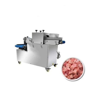 Электрическая Большая машина для нарезки свежего мяса, Оборудование для переработки товарной свинины, Нарезка кубиками