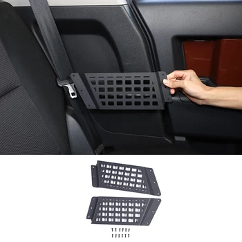 Для 2007-2021 Toyota FJ Cruiser алюминиевый сплав черный автомобильный стайлинг боковое хранение заднего сиденья отделка ободка аксессуары для интерьера автомобиля