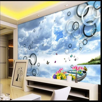 beibehang Обои нестандартного размера 3d стереоскопический сон небо ТВ фон гостиная спальня фрески papel de parede обои