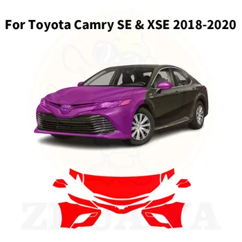ZHUAIYA 7,5 Толстая Предварительно Вырезанная Краска Для Автозащитной Пленки Прозрачный Бюстгальтер PPF Decal Kit Для Toyota Camry SE & XSE 2018-2020