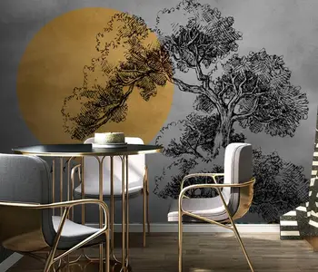 Изготовленное на заказ скандинавское ретро дерево ТВ Фон Фреска обои домашний декор Ретро Ностальгическое фото для кабинета 3D обои для гостиной