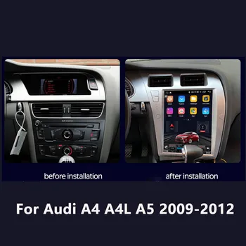 8G + 256G Для Audi A4 A4L A5 2009-2012 Автомобильный Радио Стерео Мультимедийный Плеер GPS Навигация Сенсорный Экран Головного устройства Carplay Android12