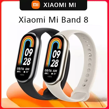 Xiaomi Mi Band 8/NFC Датчик кислорода в крови 1,62 AMOLED Экран Фитнес-Браслет Miband8 Фитнес-Трекер Пульсометр Глобальная Версия