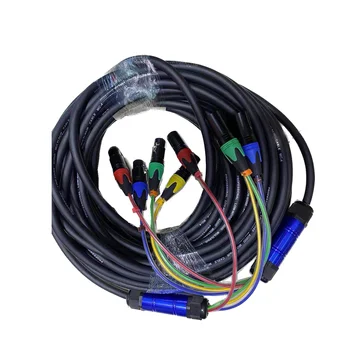 4-Полосный сигнальный кабель длиной 2 метра, многожильный микрофонный кабель, сигнальный кабель из чистой Меди, многожильный сигнальный кабель, Длина может быть настроена
