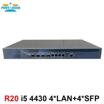 Аппаратный брандмауэр 1U сервер с 4 SFP intel i350 4 * 82574L Gigabit lan Intel Core i5 4430 3,0 ГГц ROS Wayos и т.д. 8G RAM 64G SSD