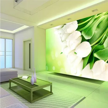 beibehang романтические фрески с лилиями Европа ТВ фон Цветы обои для стен 3d обои для гостиной фрески papel de parede