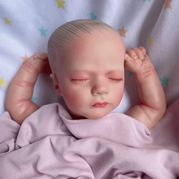 3D Набор для Рисования Новорожденный Bebe Reborn Kit Окрашенные Детские Формы В Разобранном Виде 17 Дюймов Кукла Реборн Игрушки Подарок Для Девочки