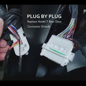 Для задней двери Tesla Model Y Водонепроницаемый разъем Plug Play Auto Cable Orgnizer, всасывающий дверной разъем, электрические дверные ручки, разъем