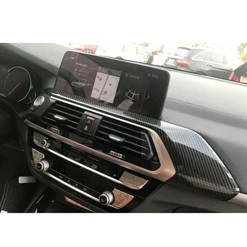 Автомобильный Углепластиковый Центральный Кондиционер На Выходе, Вентиляционные крышки, отделка, подходит для BMW X3 X4 2018-2019