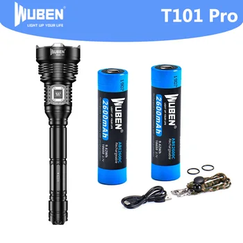 Охотничий фонарик WUBEN T101 PRO, USB-прожектор Для зарядки XHP70, Макс 3500 Люмен, Комплект Фонарей, Тактический фонарь