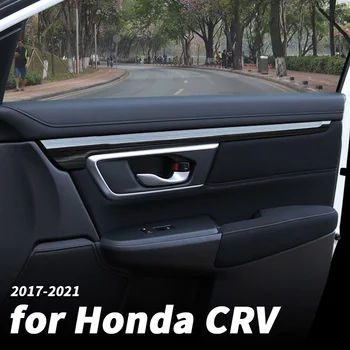 Полоски для отделки межкомнатных дверей, модифицированные аксессуары для внутренней отделки из нержавеющей стали Для Honda CRV CR-V 2017 2018 2019 2020 2021