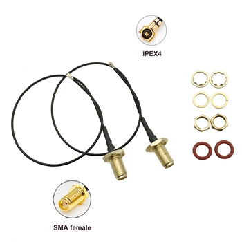 2 шт. разъем SMA для IPEX4 MHF4, водонепроницаемый кольцевой кабель, удлинитель, Косичка, Антенный разъем для 5G RM510Q-GL RM500Q-AE RM502Q-GL
